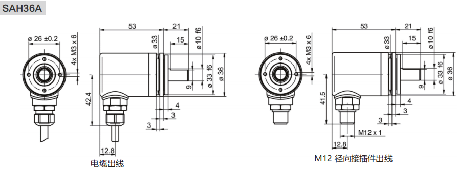 36mm Solid Shaft Blind Hole Type Incremental Encoders - Civiti